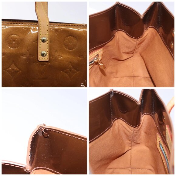 LOUIS VUITTON Monogram Vernis Reade PM Hand Bag Bronze M91146 LV Auth 132734 - Picture 16 of 16
